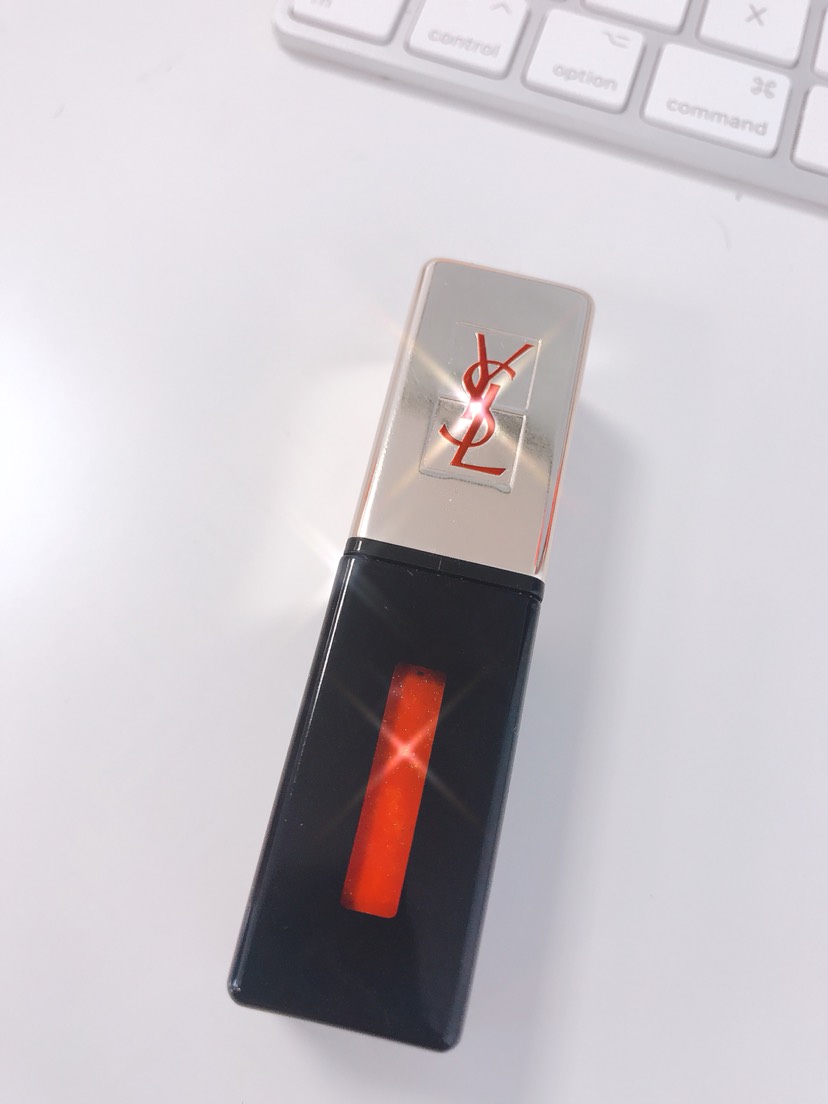 超好看的橘色YSL唇釉