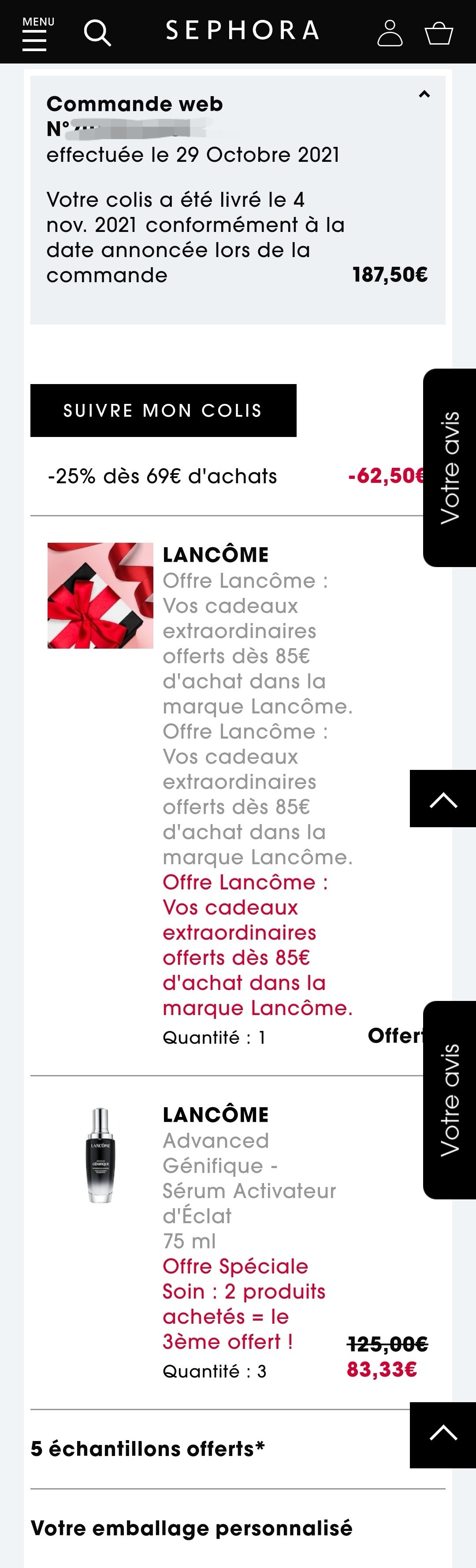 兰蔻LANCOME成功薅到