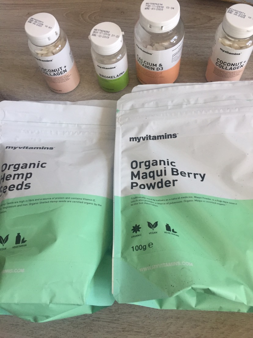 Myvitamins的胶原蛋白和钙片,瓶子也太大了吧
