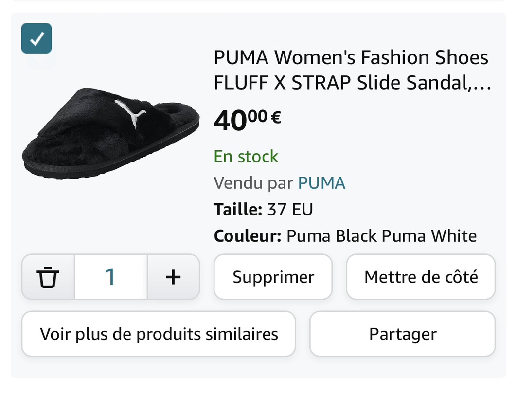 puma拖鞋