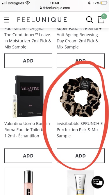 Feelunique “免费” 送发圈