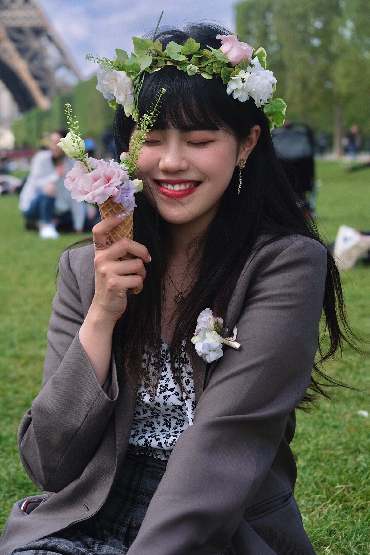 在巴黎做个花仙子吧🌷✨