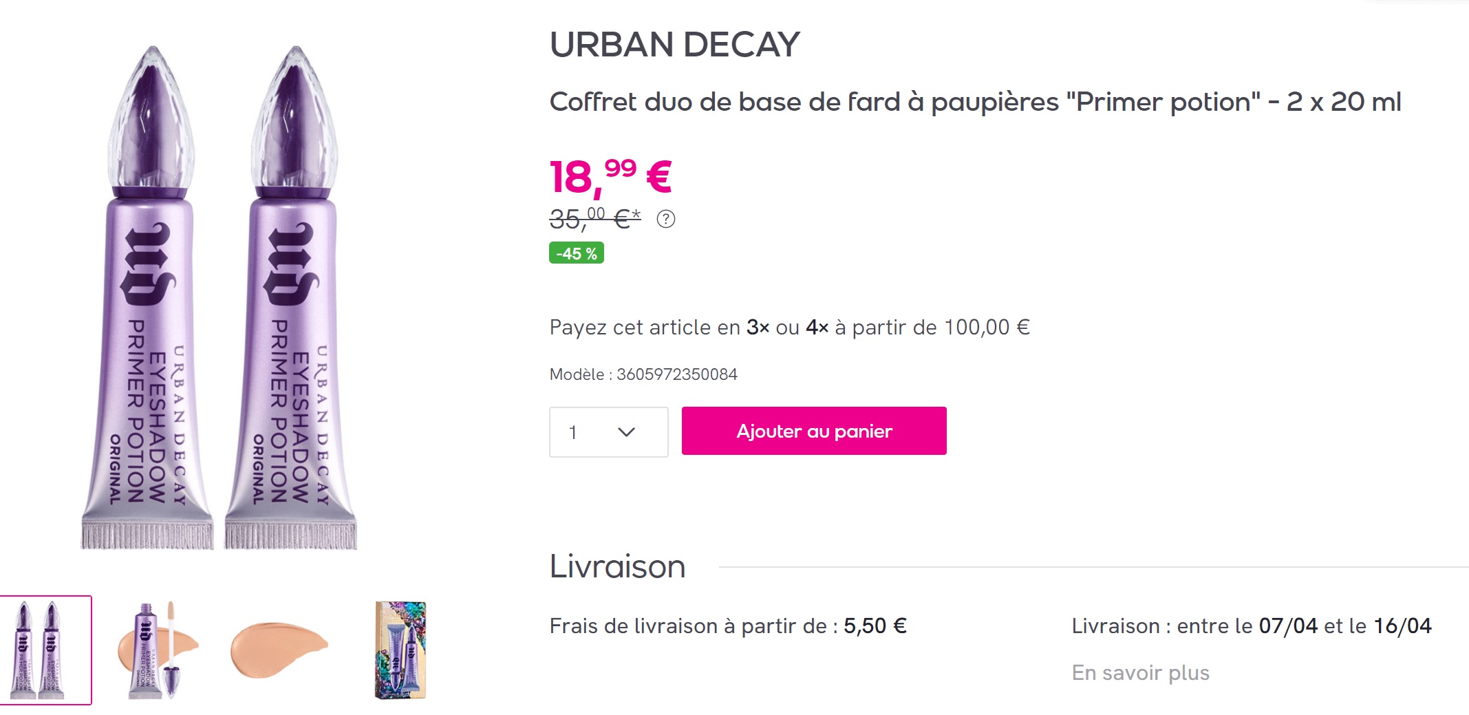有姐妹拼Urban decay眼部打底