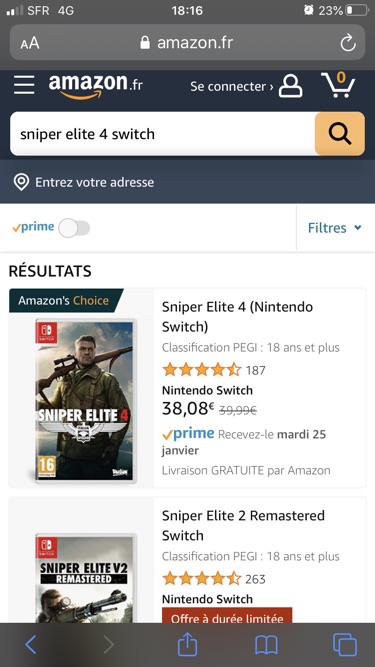 许愿 switch sniper elite4 卡带