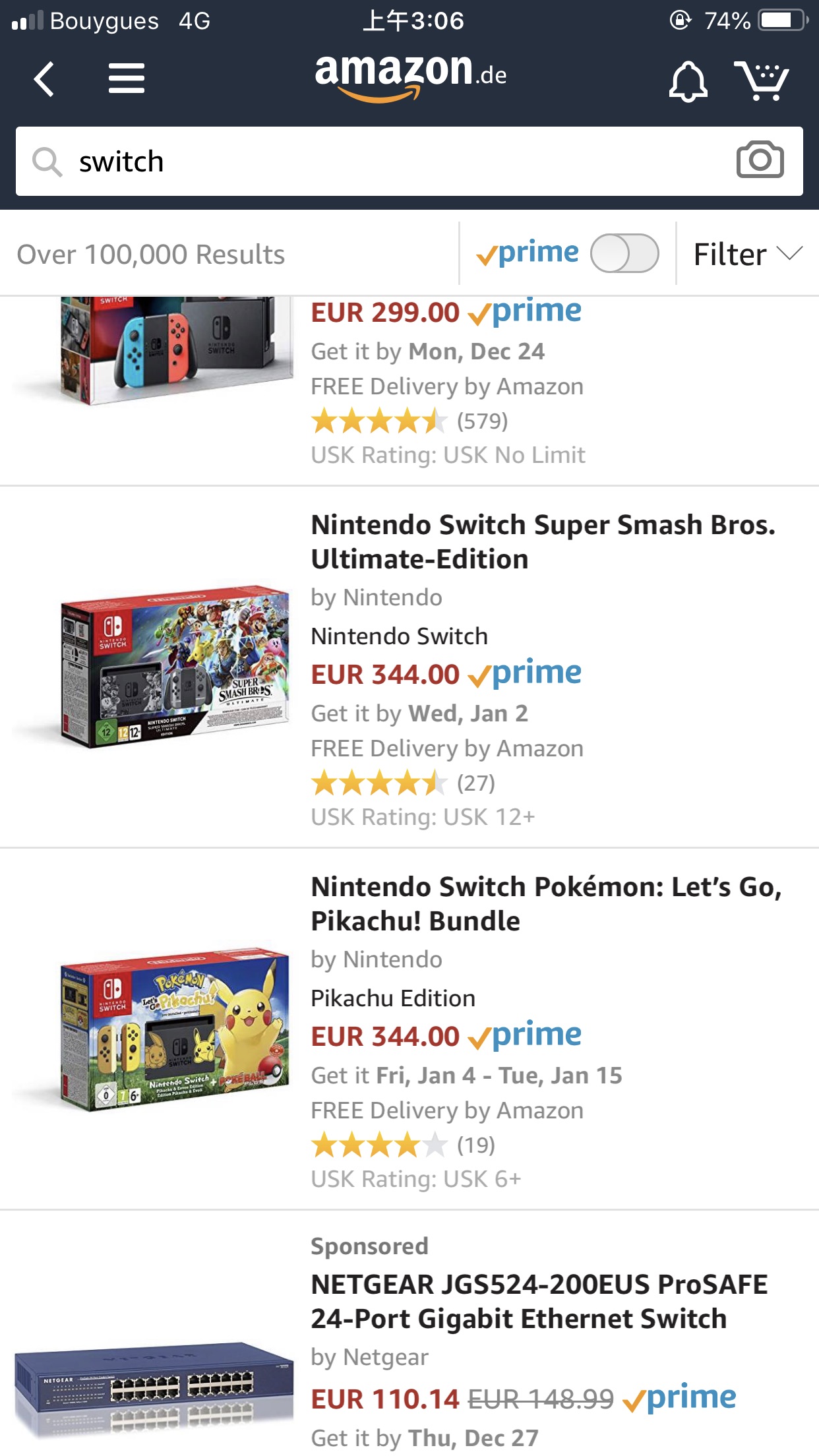 德国亚马逊 switch pokemon降价啦！！