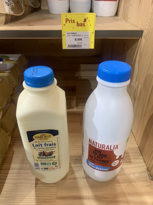 搬牛奶搬到Naturalia🥛0.99€/瓶还bio