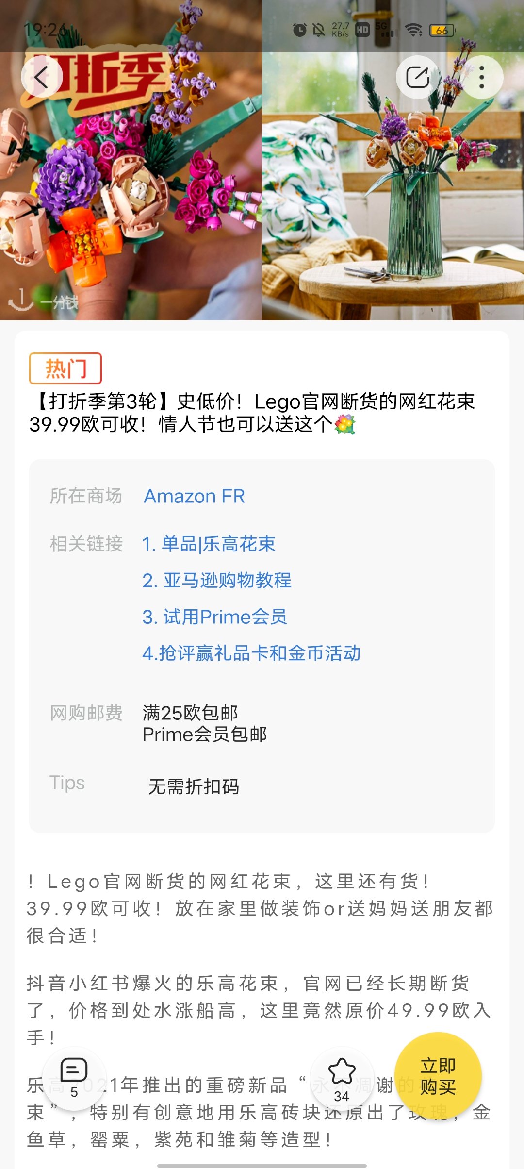买家秀成功劝退，乐高网红花束💐