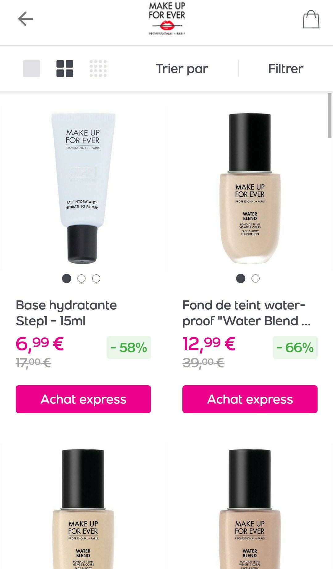 Make up forever在VP特卖