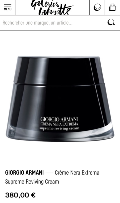 —许愿—Giorgio Armani 黑曜石面霜