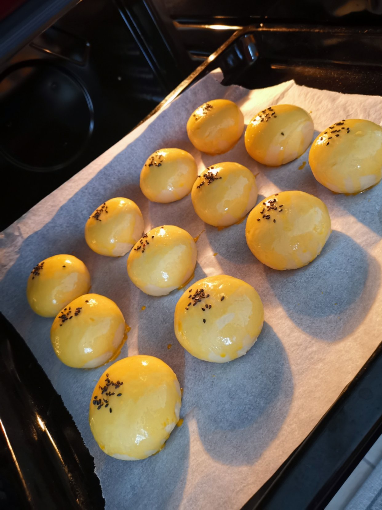 蛋黄酥uuu～制作成功✌
