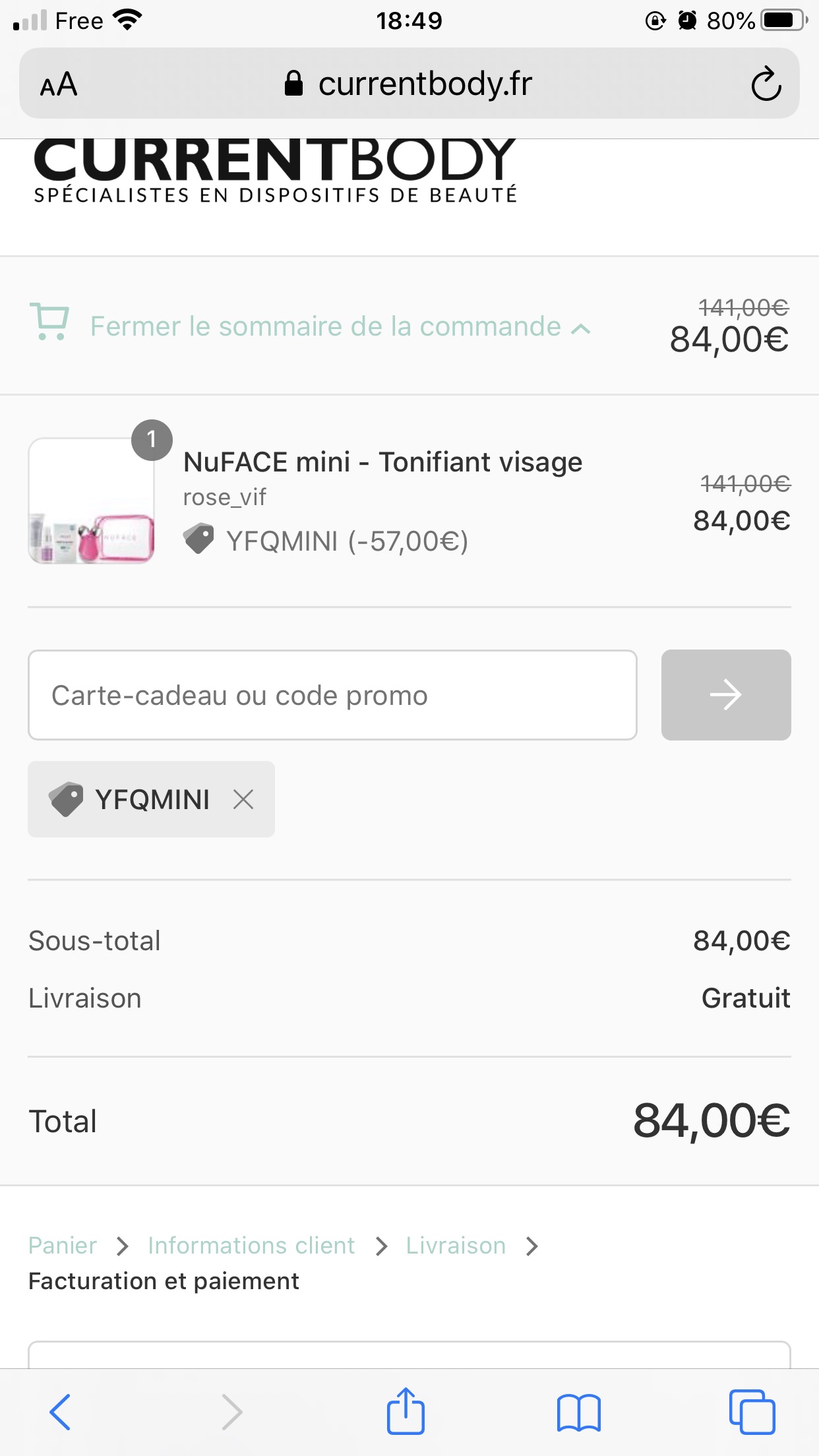 Nuface mini折扣