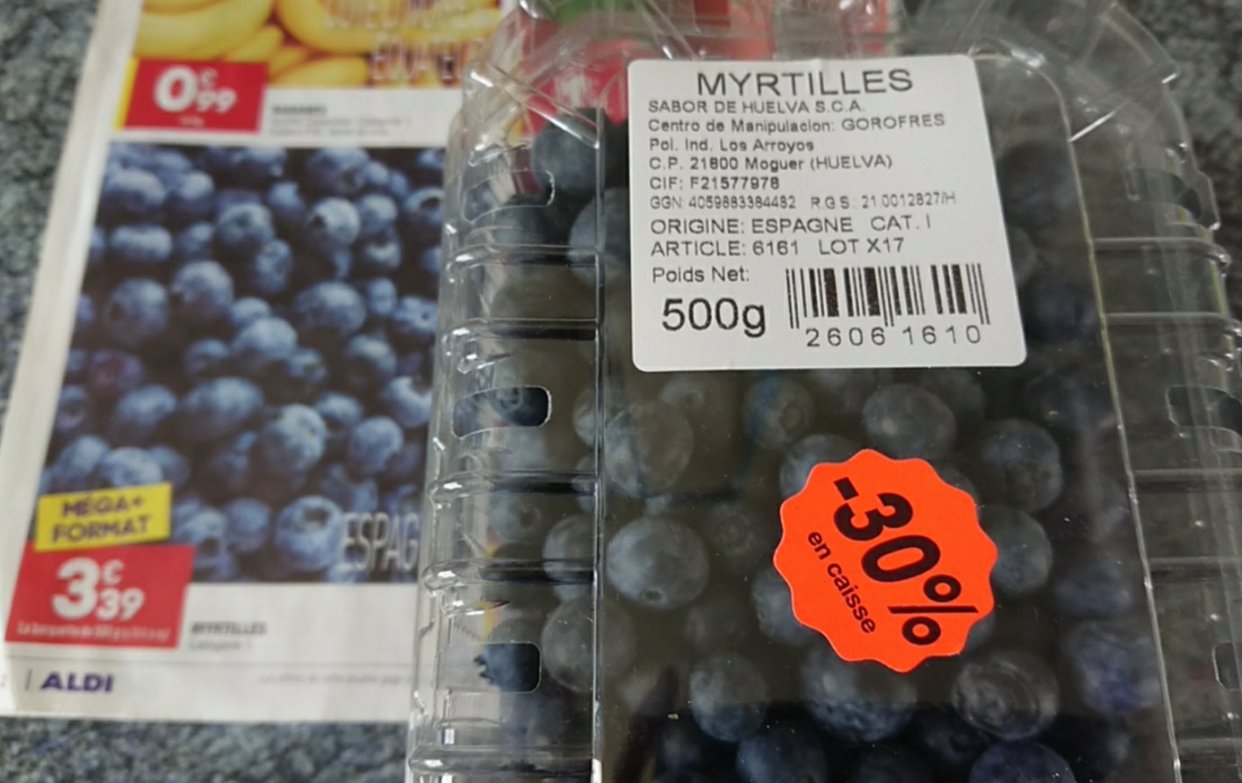 ALDI的蓝莓四舍五入不要钱