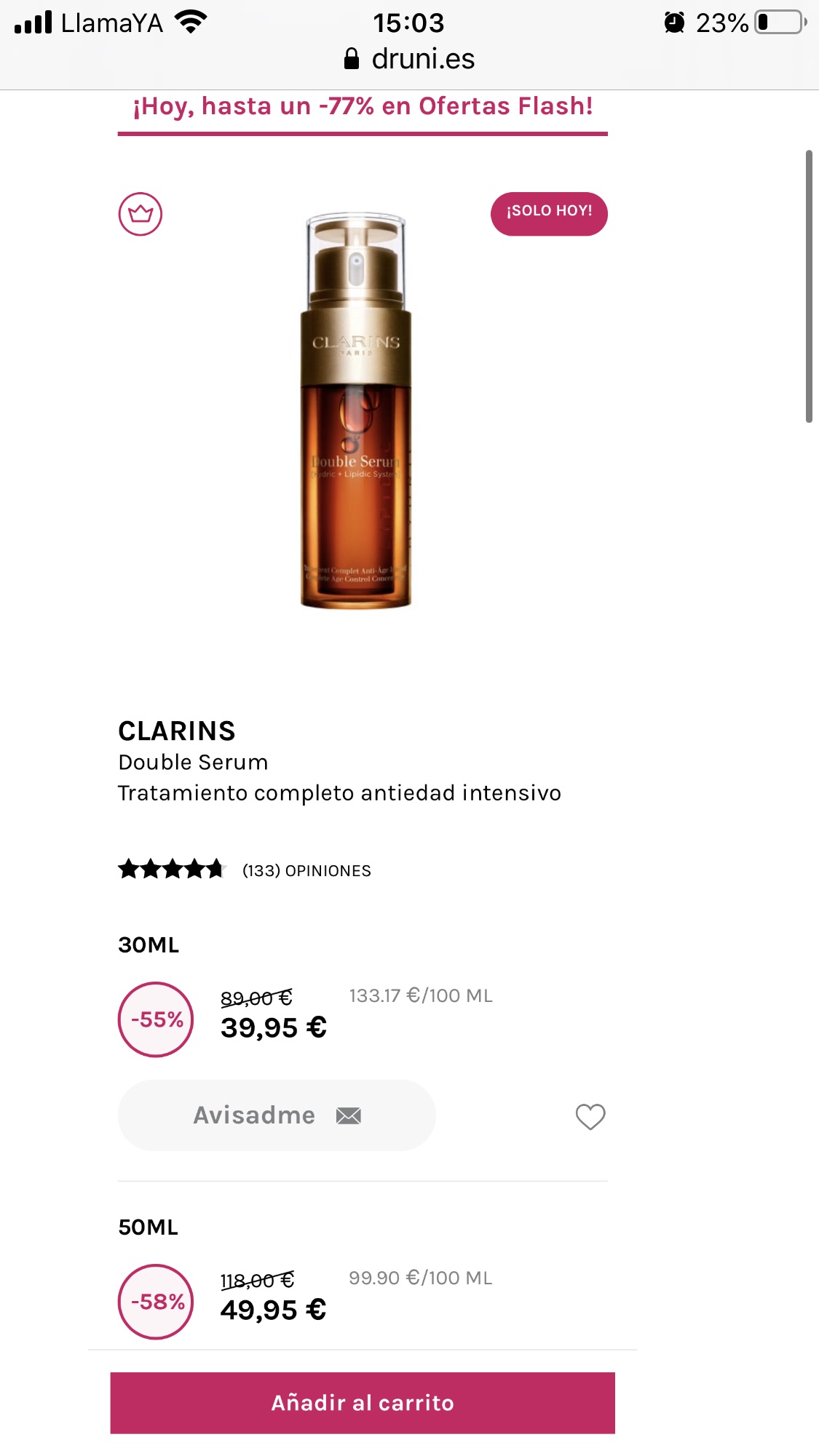 Druni官网特价！娇韵诗双萃YSL香水史上最低价！！