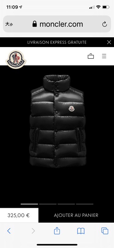 moncler 大童马甲14岁岁有货啦！