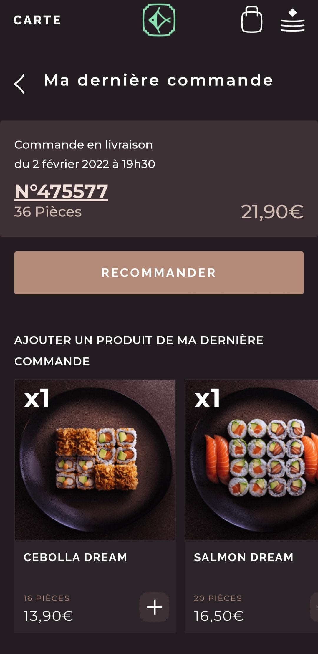 Côté Sushi 🈵25减10