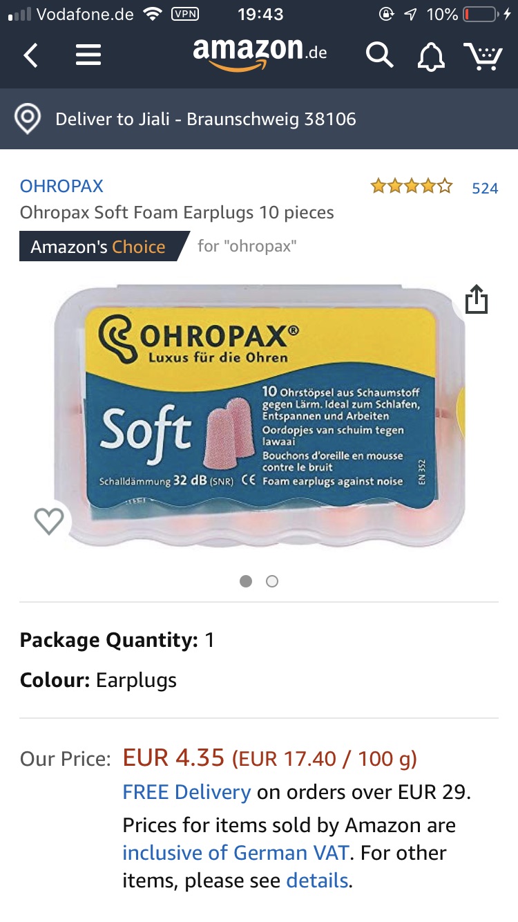 德国网红Ohropax耳塞！你值得拥有！