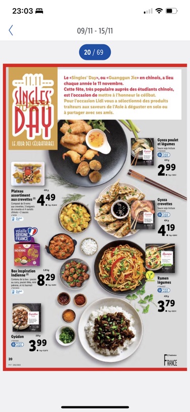lidl 光棍节促销