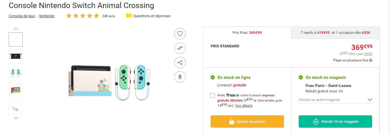 动森版switch补货啦