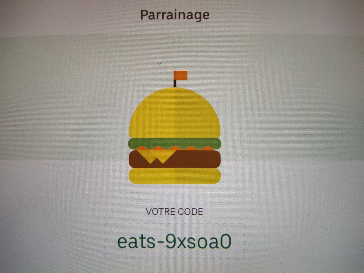 uber eats 满20€减15€的码