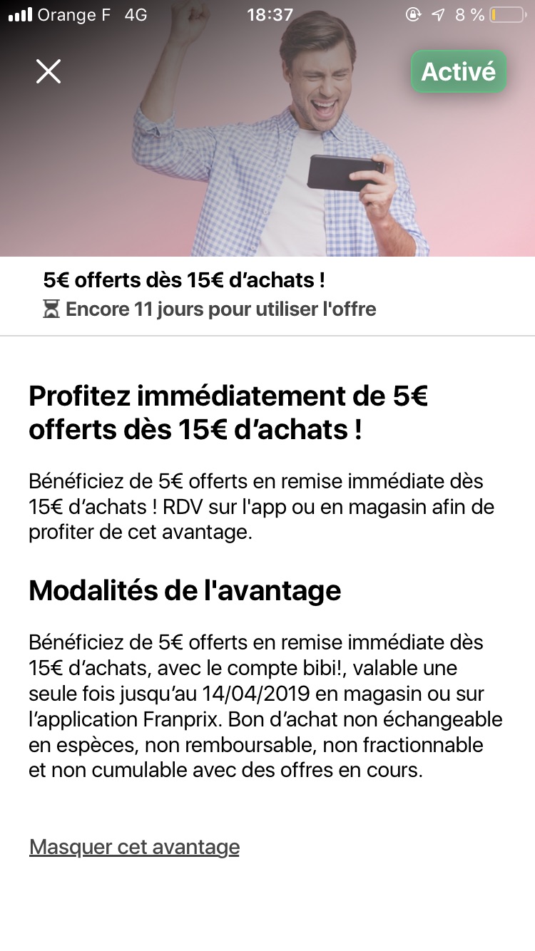 Franprix 满15减5