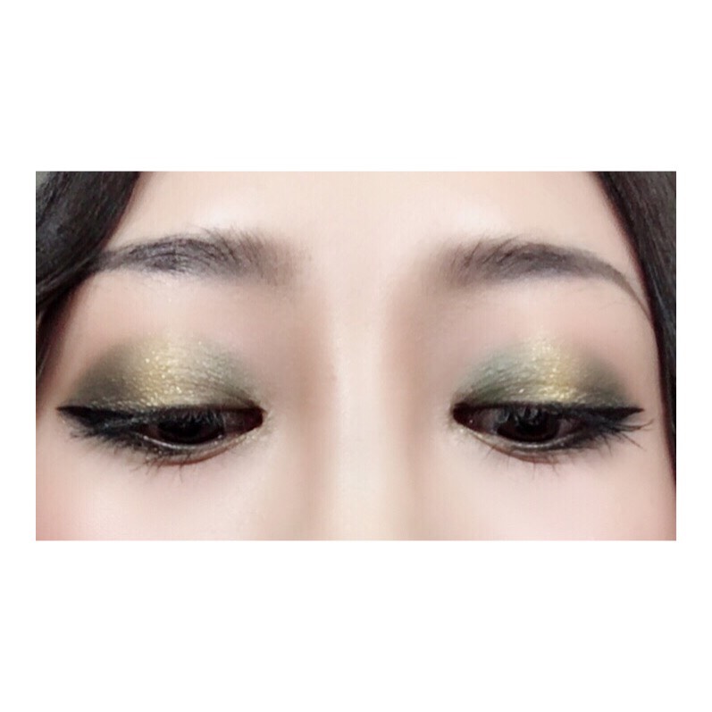 节日特别眼妆💚💛