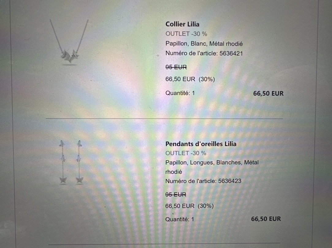 swarovski项链和耳环
