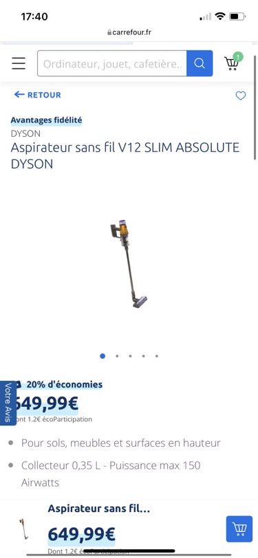 戴森V12吸尘器-20%冲不冲？