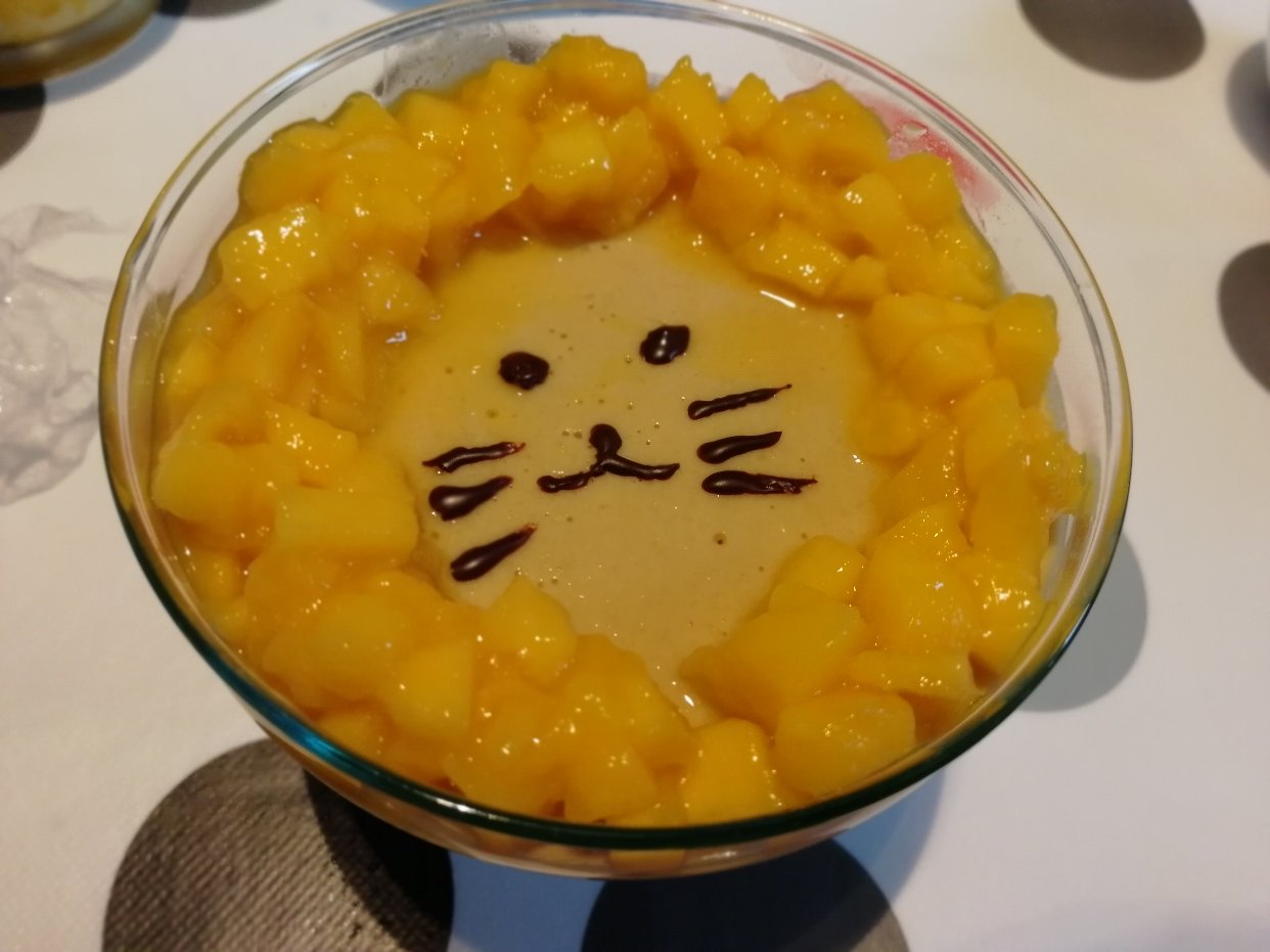 芒果狮子布丁