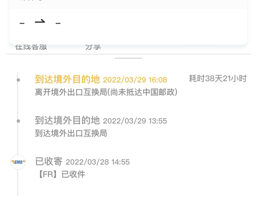 近期法邮回国时效问题