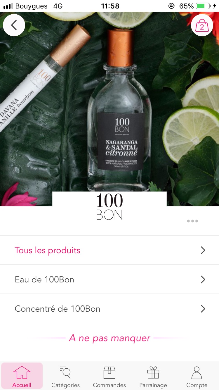 Showroom prive 在卖 100bon香水