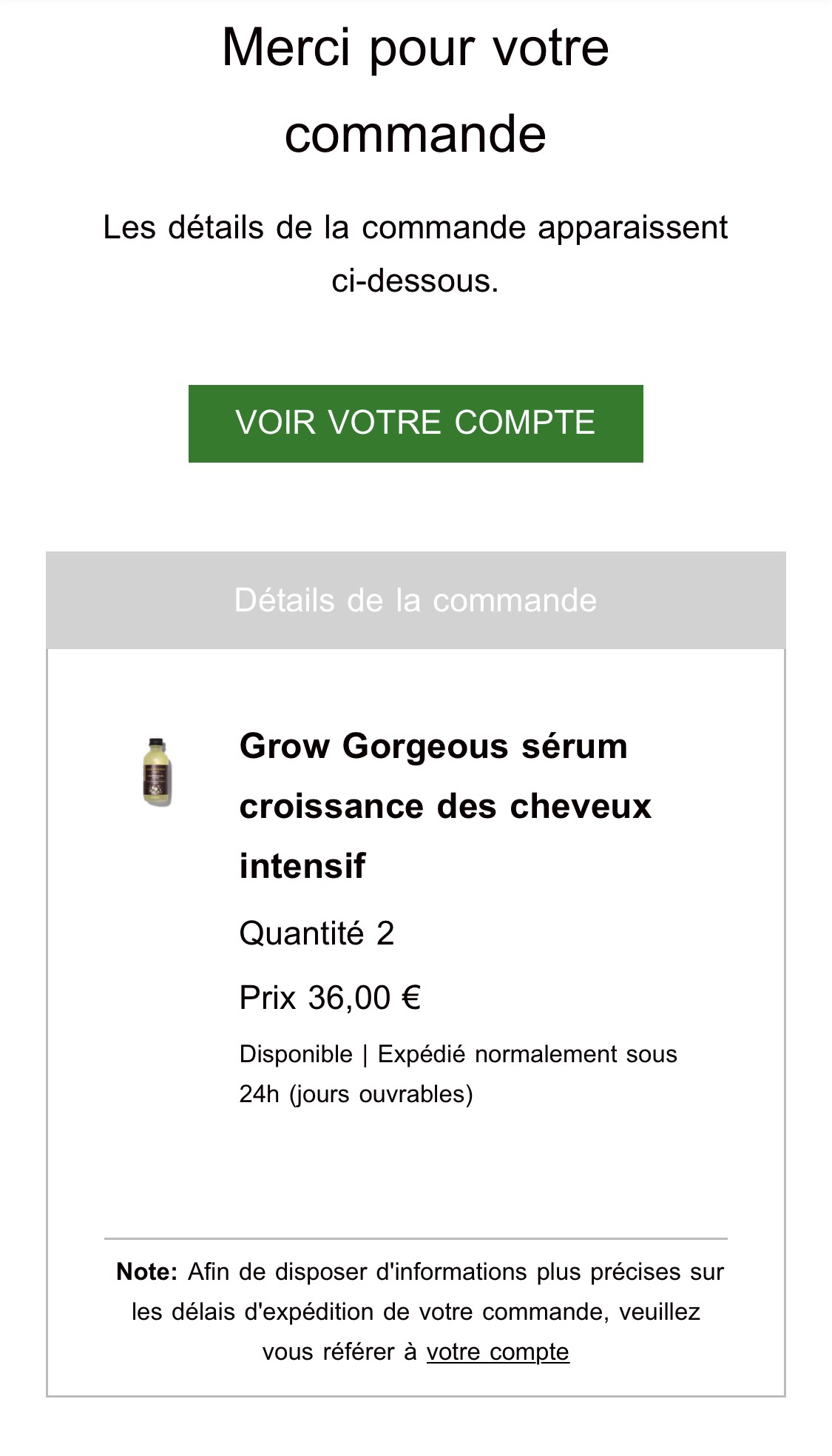 Grow Gorgeous生发精华