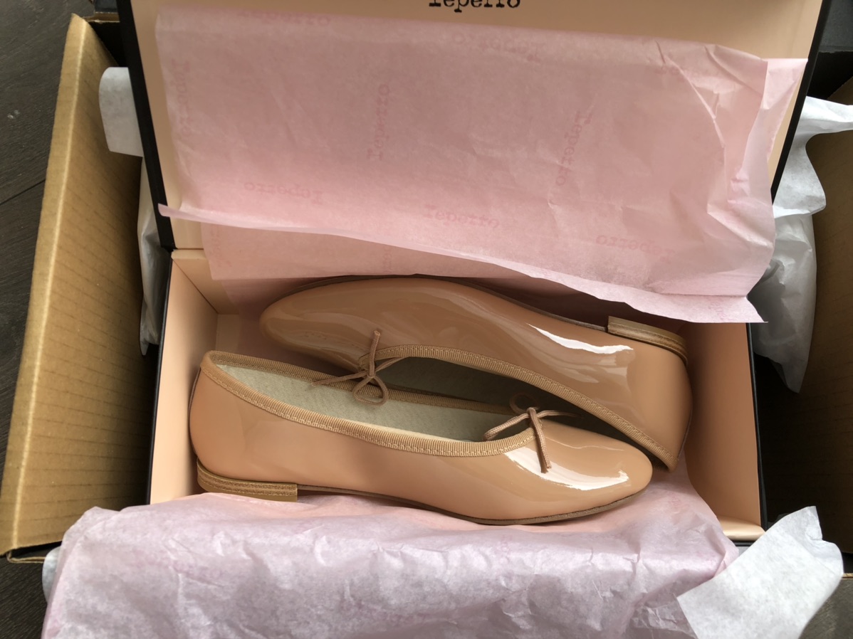 兴冲冲的买了打折的repetto