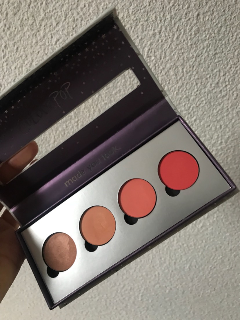 colorpop眼影盘试色