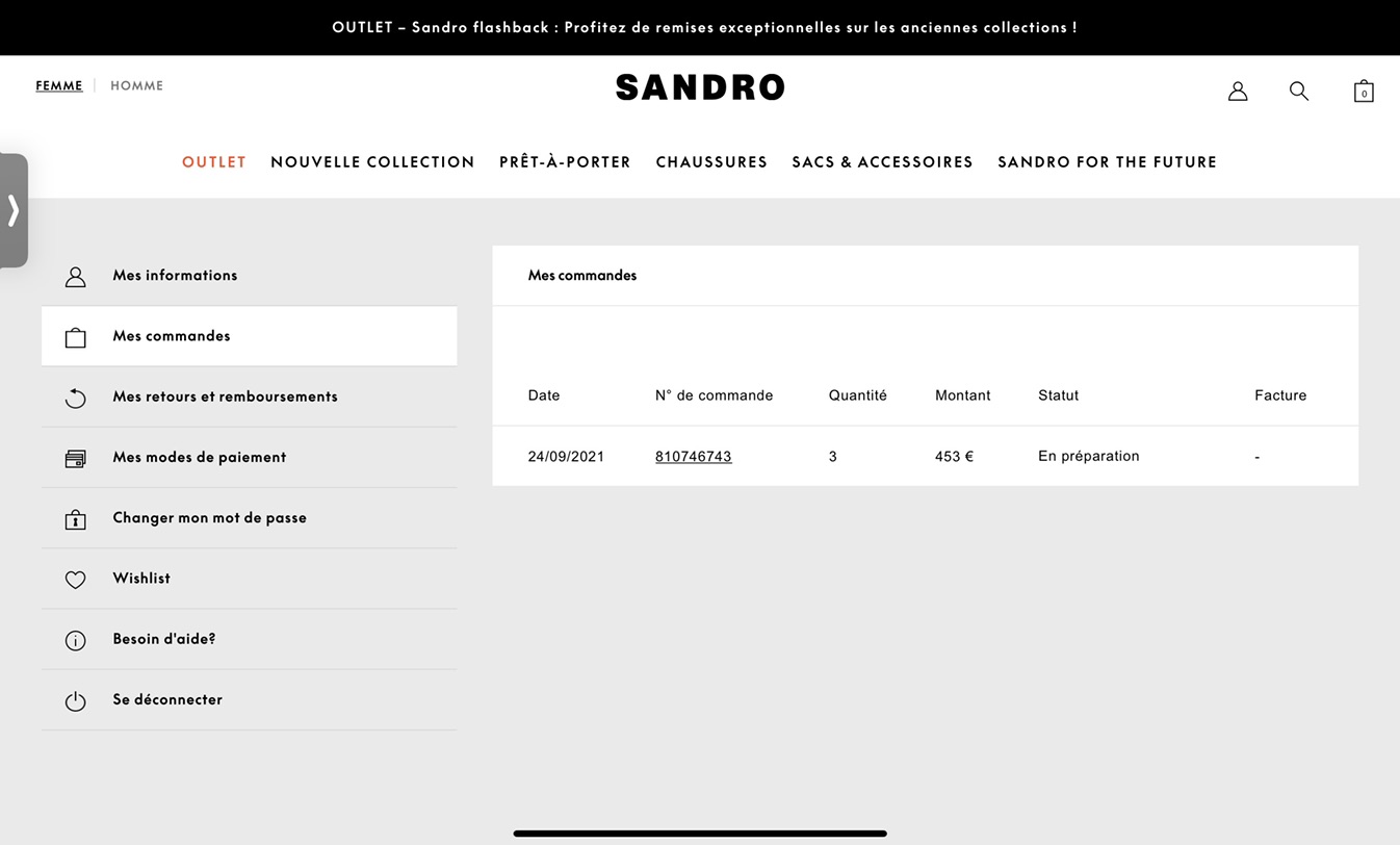 #法国小黑五晒单# Sandro 