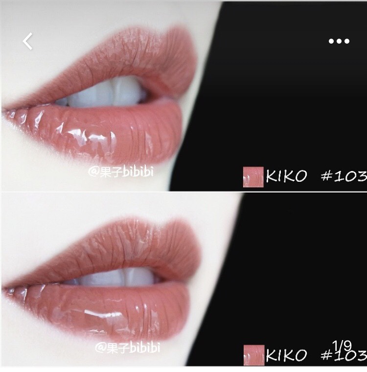5kiko口红 一个单色眼影27.3欧
