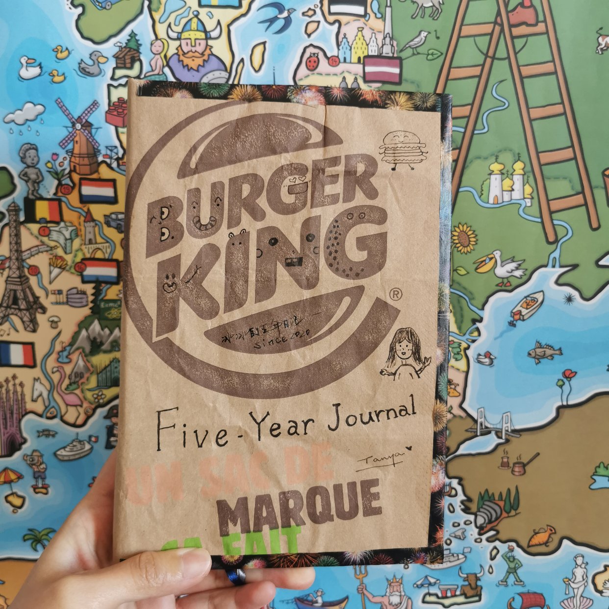 买到了汉堡王出的限定本子！😍