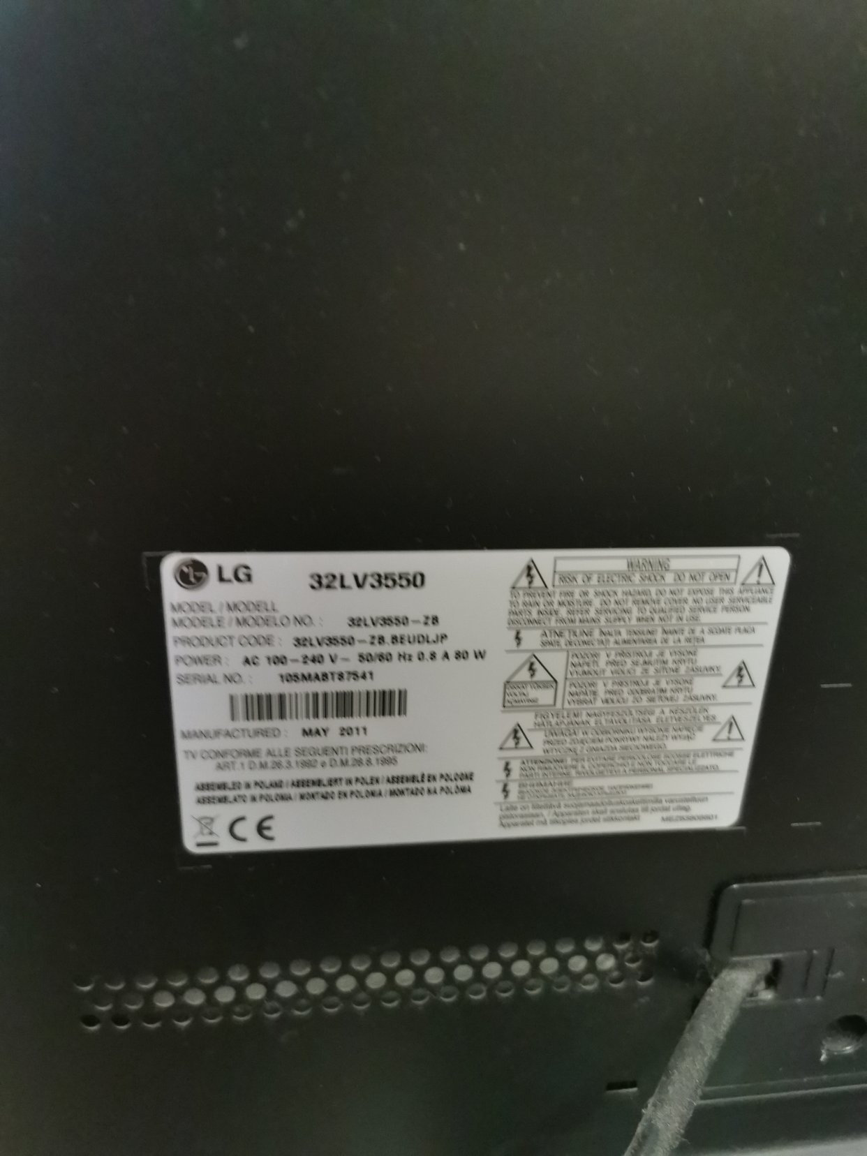 LG32寸电视九成新电视转卖