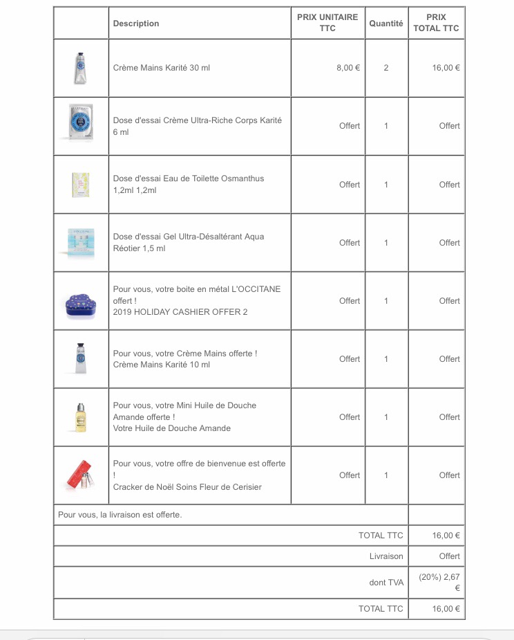 OCCITANE 满15 欧3个code可以叠加