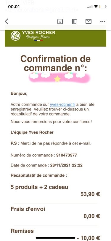 这才是黑五Yves Rocher第三单