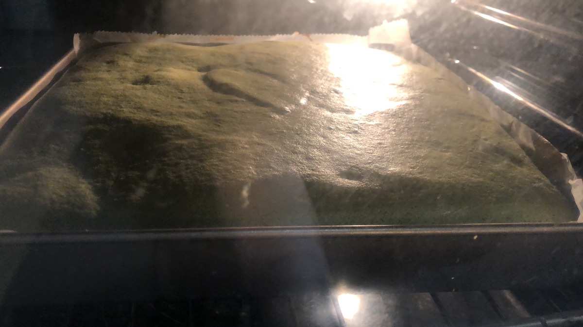 抹茶🍵鲜奶油蛋糕卷