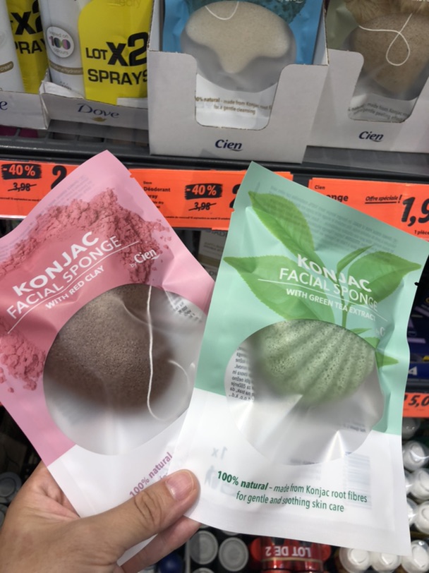 lidl家魔芋海绵洁面颜值超高