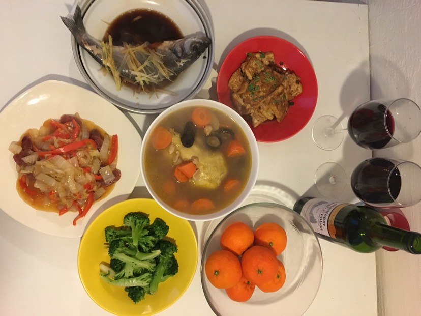 晒咱俩的年夜饭
