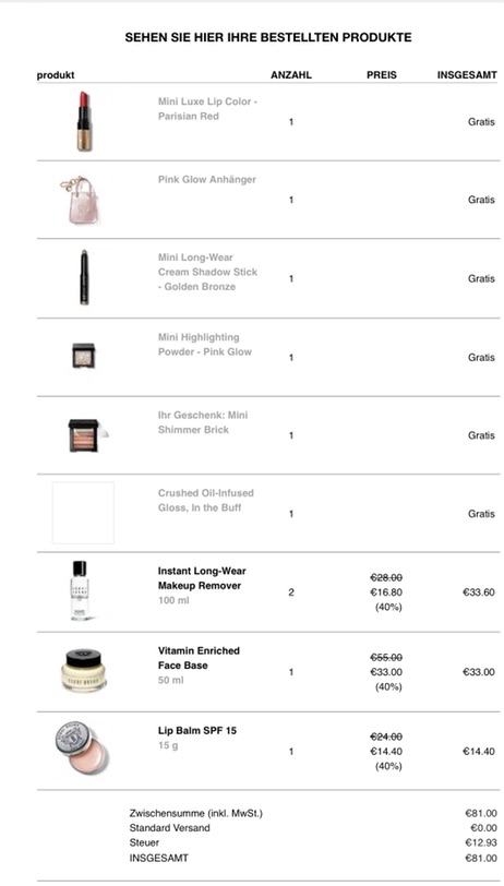 德国Bobbi brown六折加赠品
