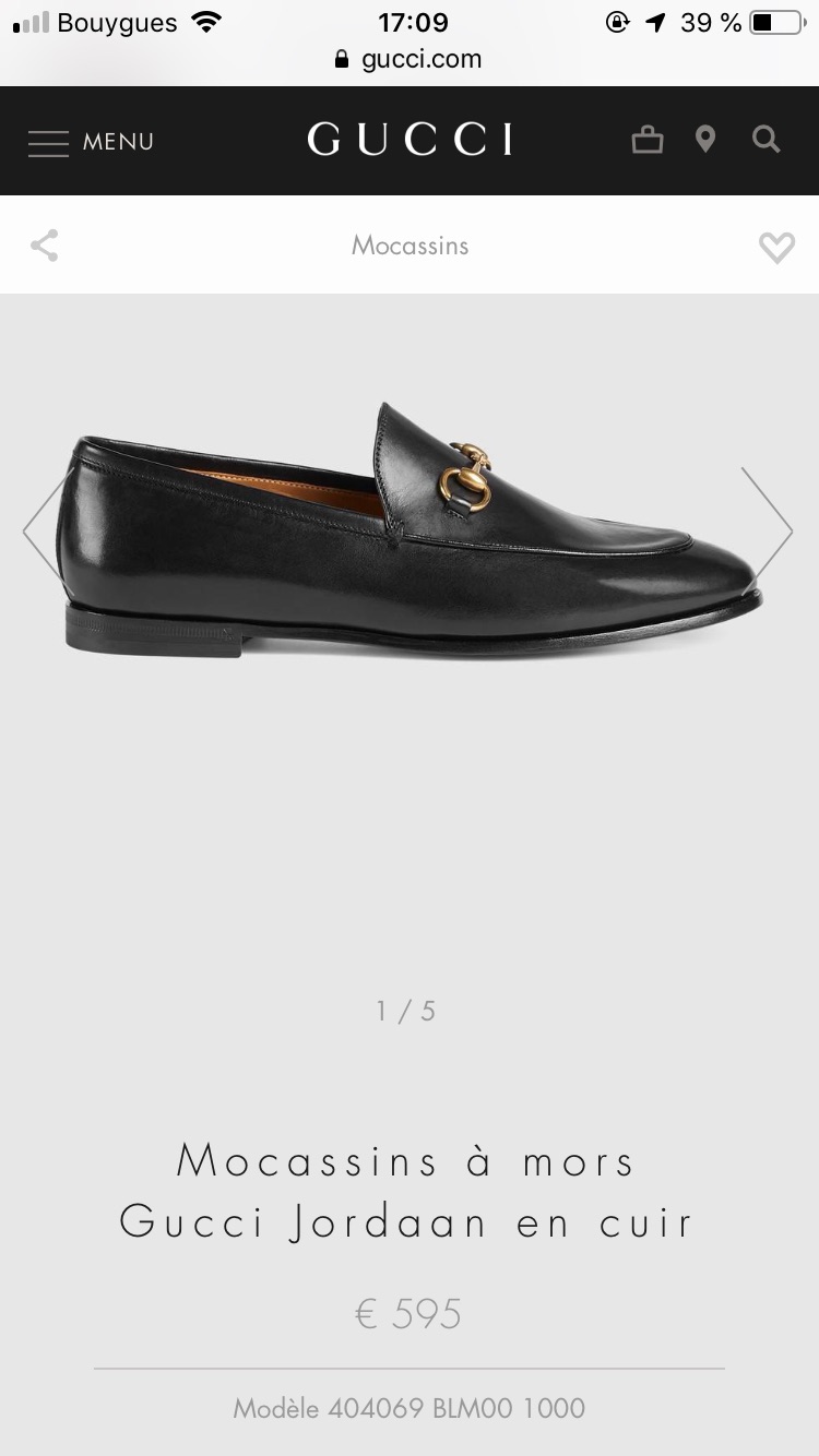 【日常搭配】Gucci mocassin皮鞋