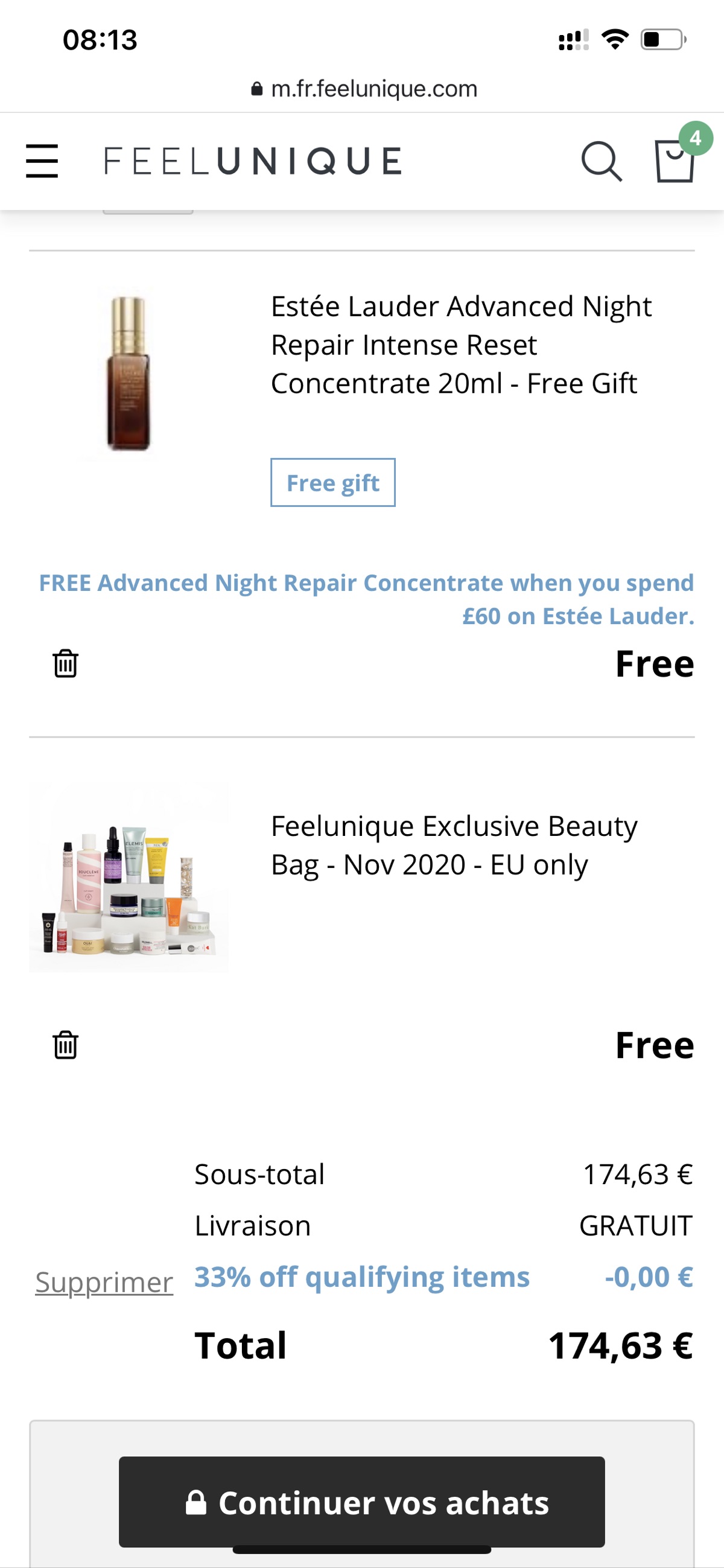 Feelunique羊毛