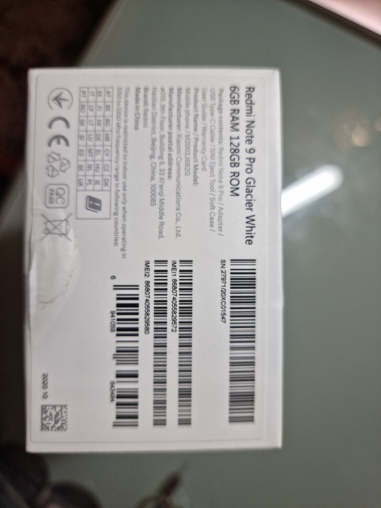 红米Note 9 pro 128G