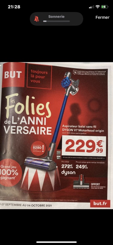 戴森v8 slim 278.99€