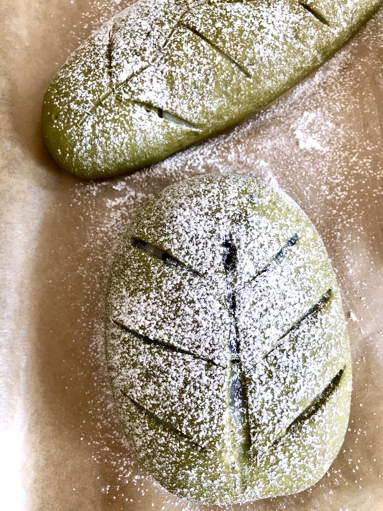 🍵抹茶红豆麻薯欧包🍞