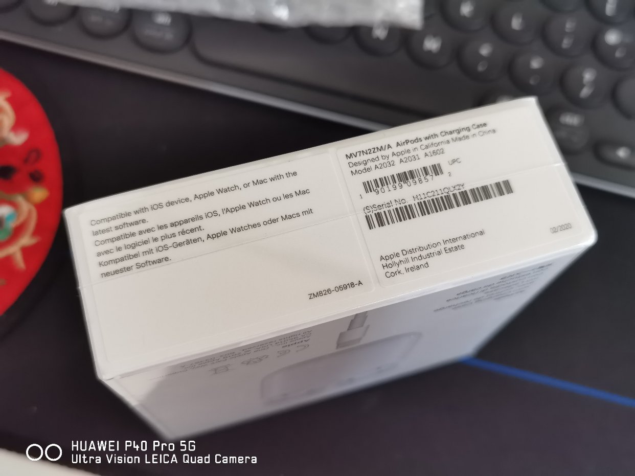 转让闲置全新苹果Airpods 2（有线充电盒版）