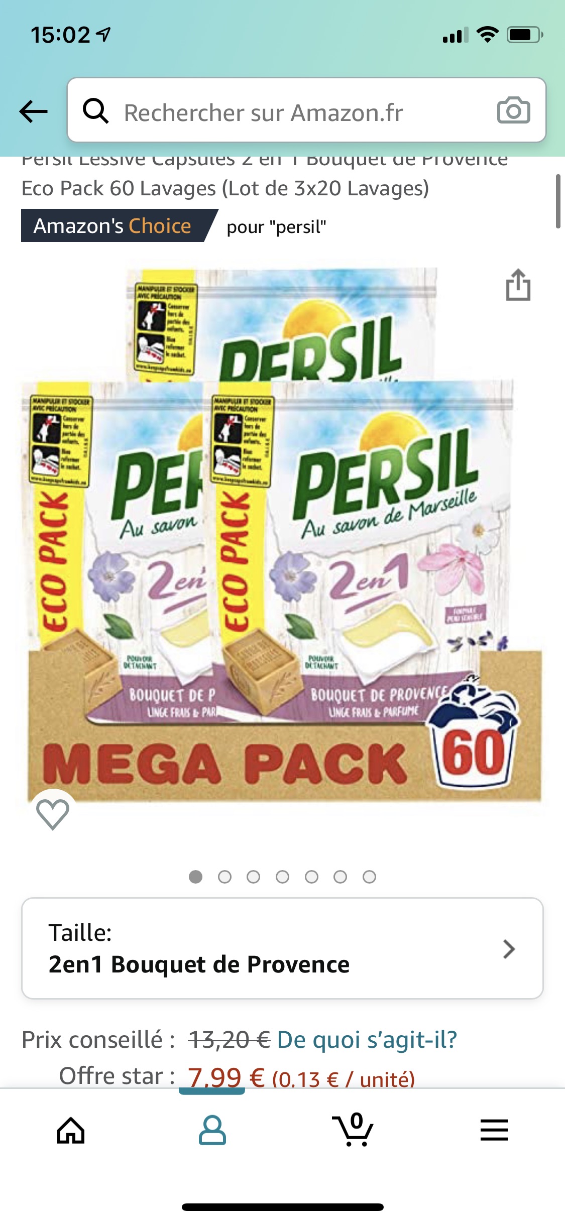 Persil洗衣珠 花香味